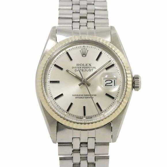 ROLEX Datejust 1601 Vintage Serial 2 Silver Dial Mens Watch 90258679 - Picture 1 of 7
